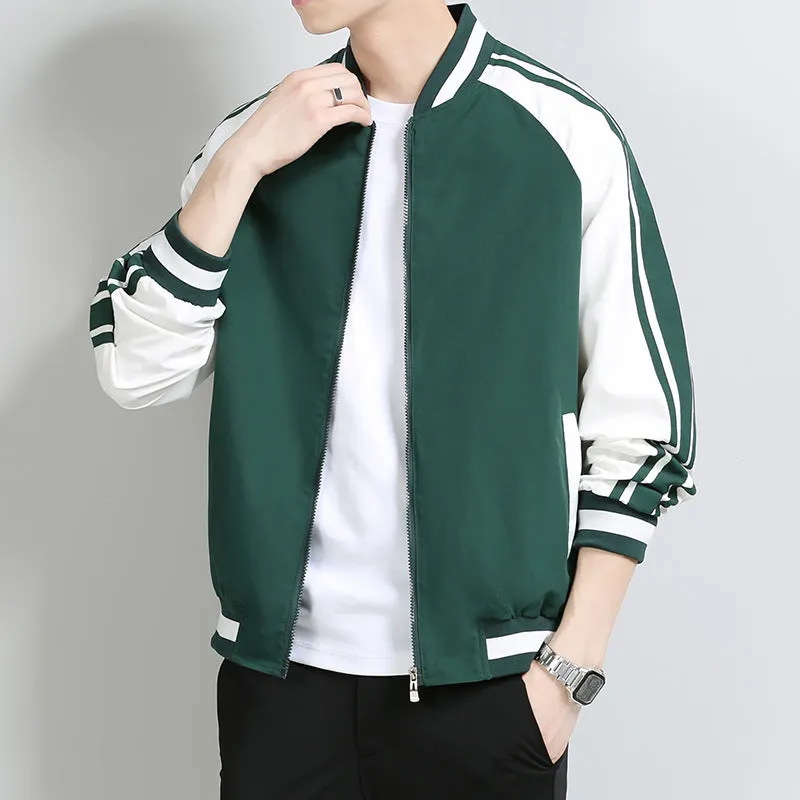 Lightweight Baseball Uniform for Boys - Stylish Summer Jacket in Black, Blue, Green"