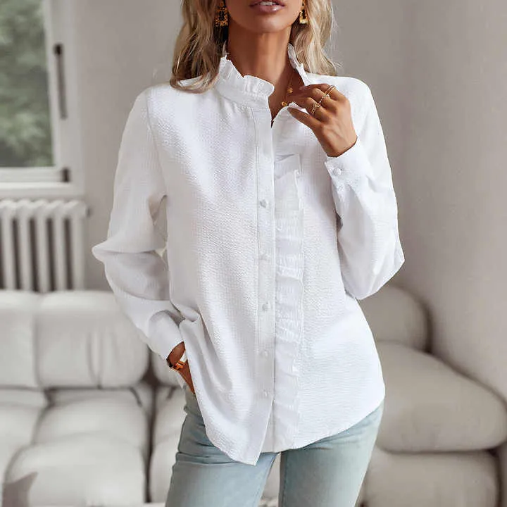 Lisbeth |  Long-Sleeved Blouse with Cuff Collar