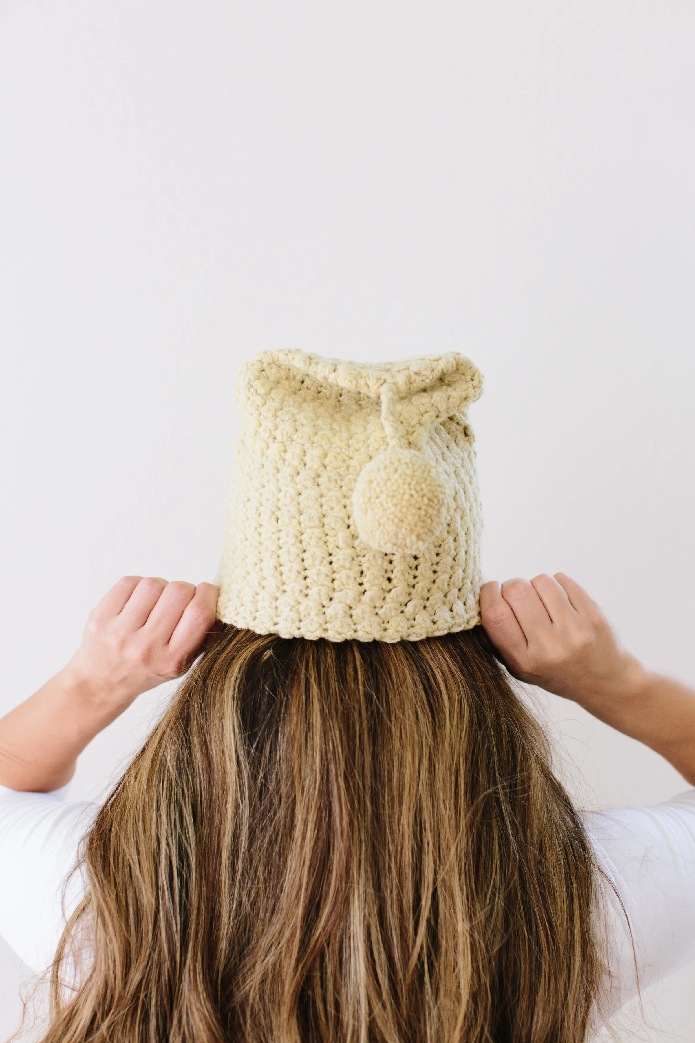 Lucie Pom Hat in Organic Merino