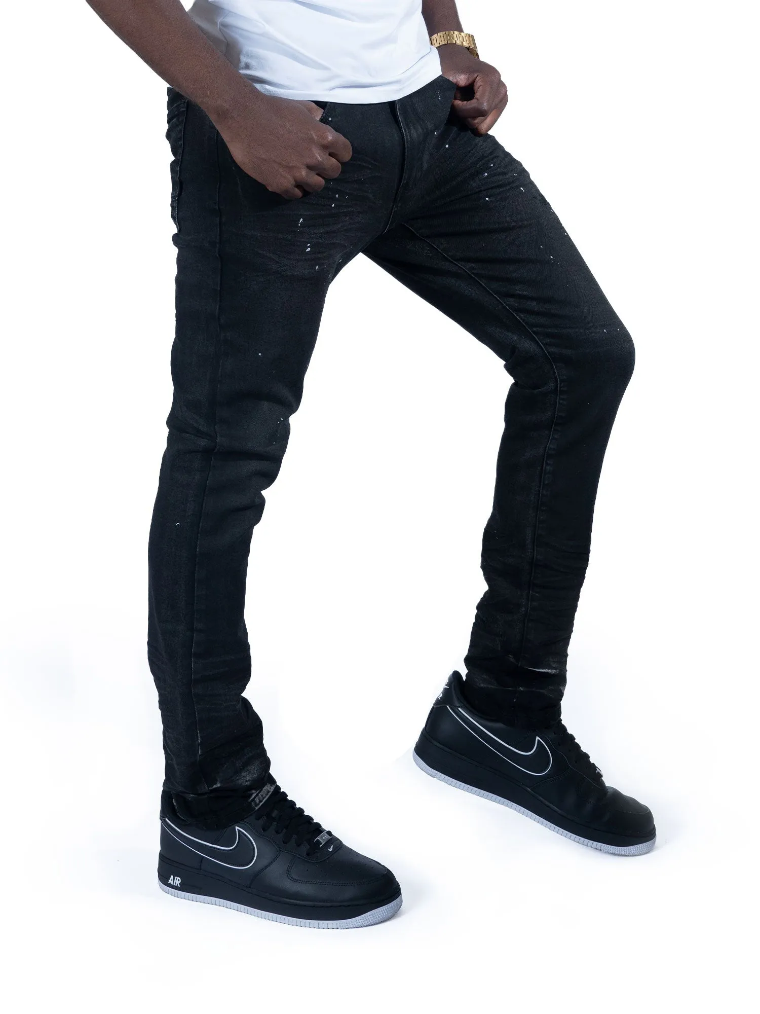 M1991 Avenida Greased Jeans - Black