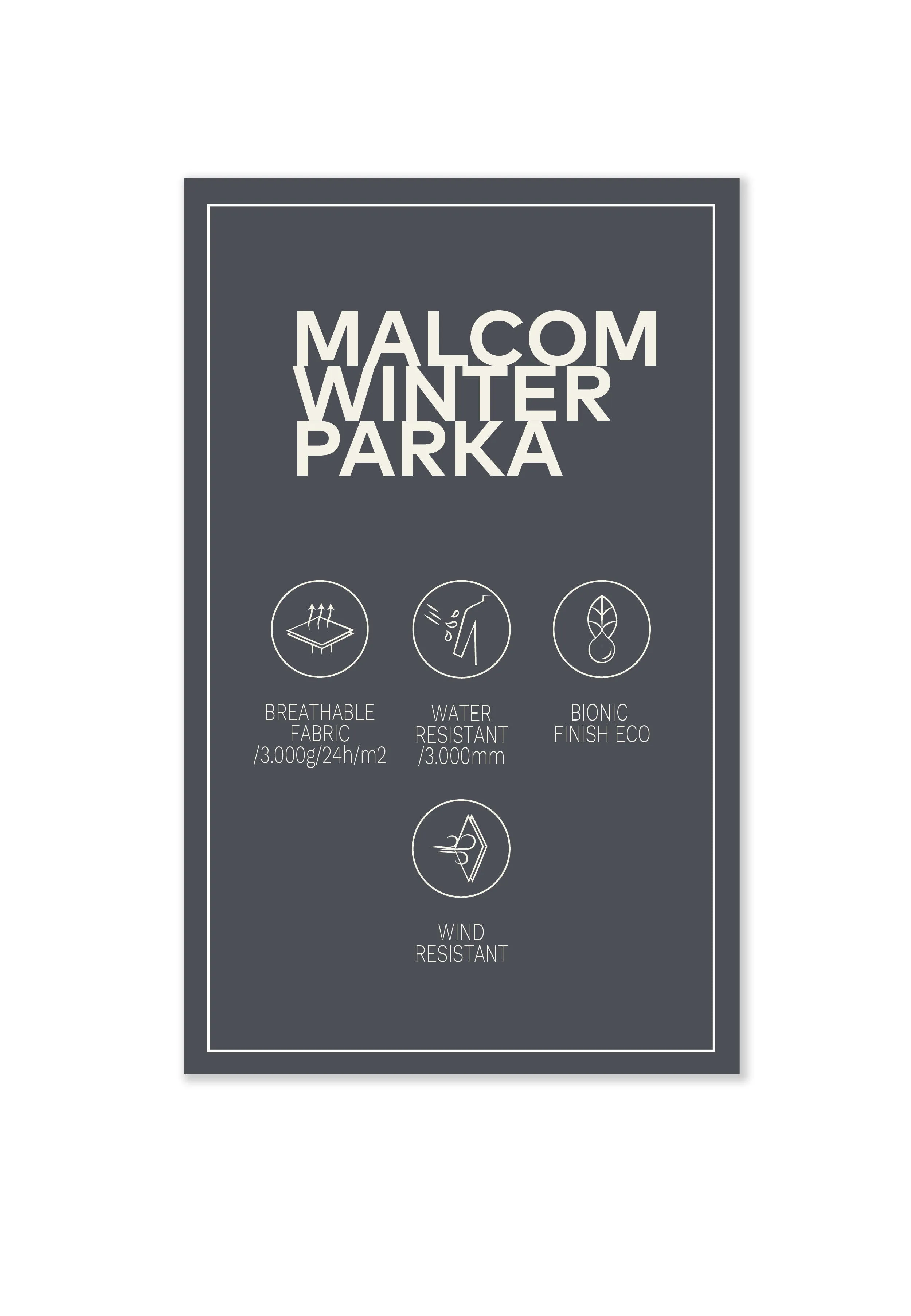 MALCOM WINTER PARKA - Black / Navy