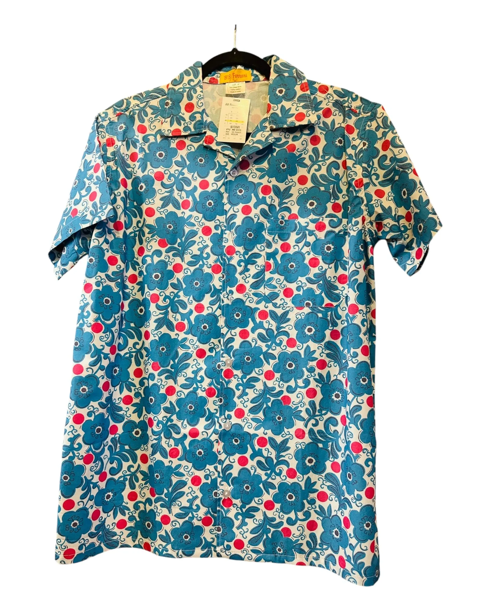 Men’s shirt in Red Dot Floral