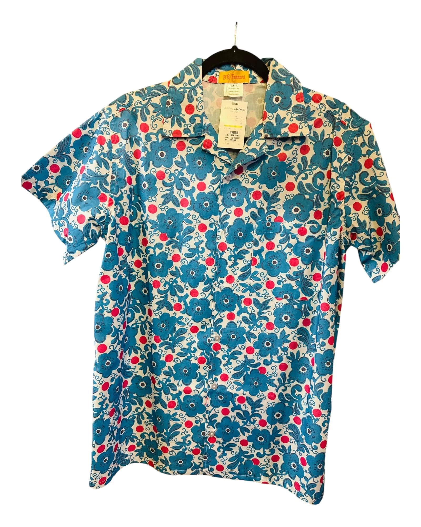 Men’s shirt in Red Dot Floral