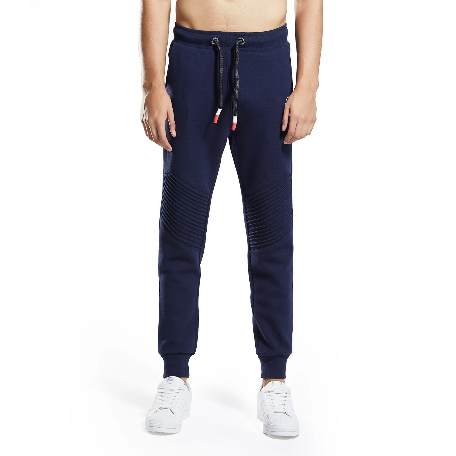 Mens Skinny Scuba Pintuck Joggers