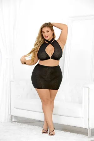 Midnight Mama- Plus Size Skirt Set