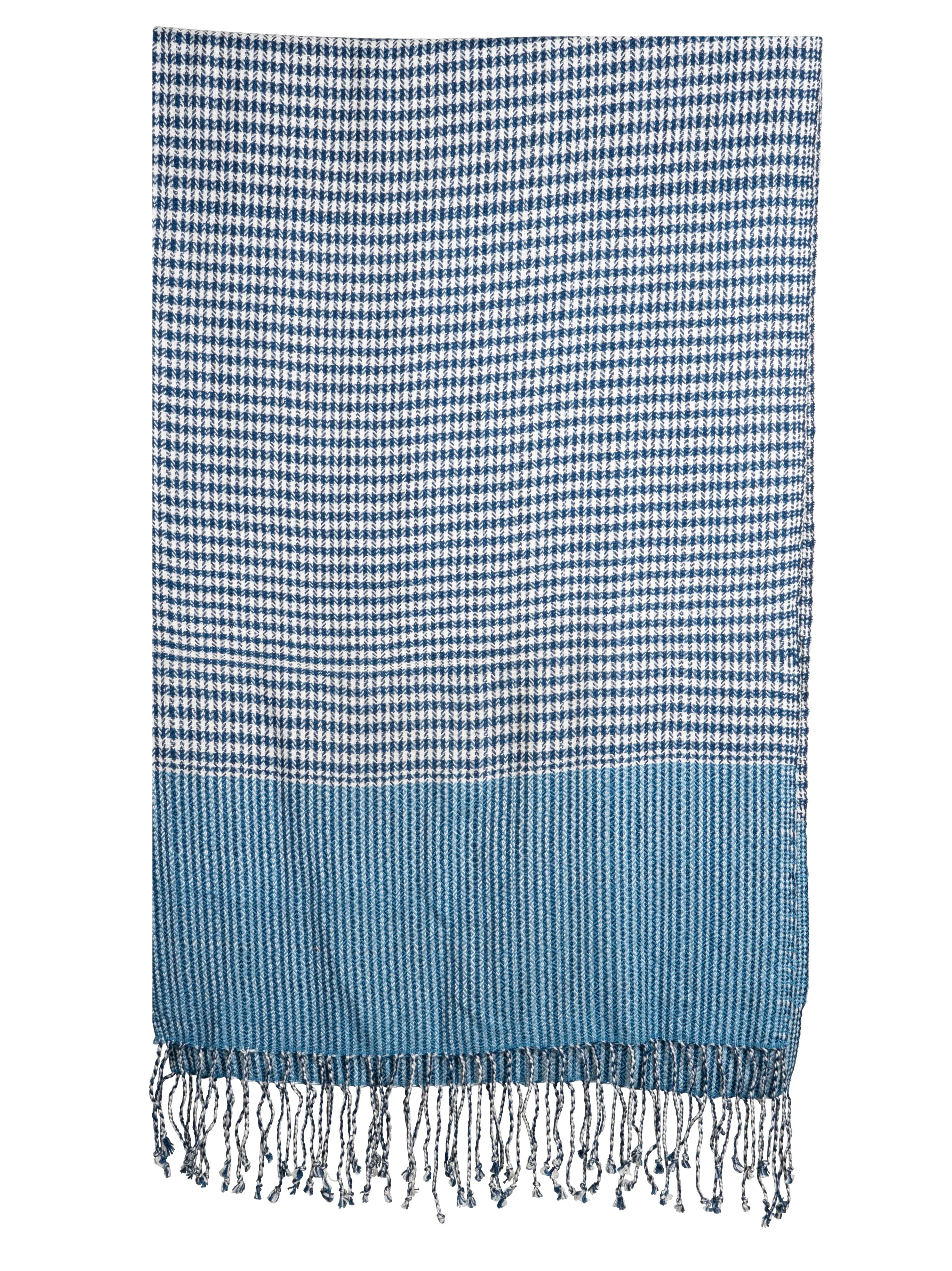 Natural Dyed Indigo Handwoven Cotton Scarf