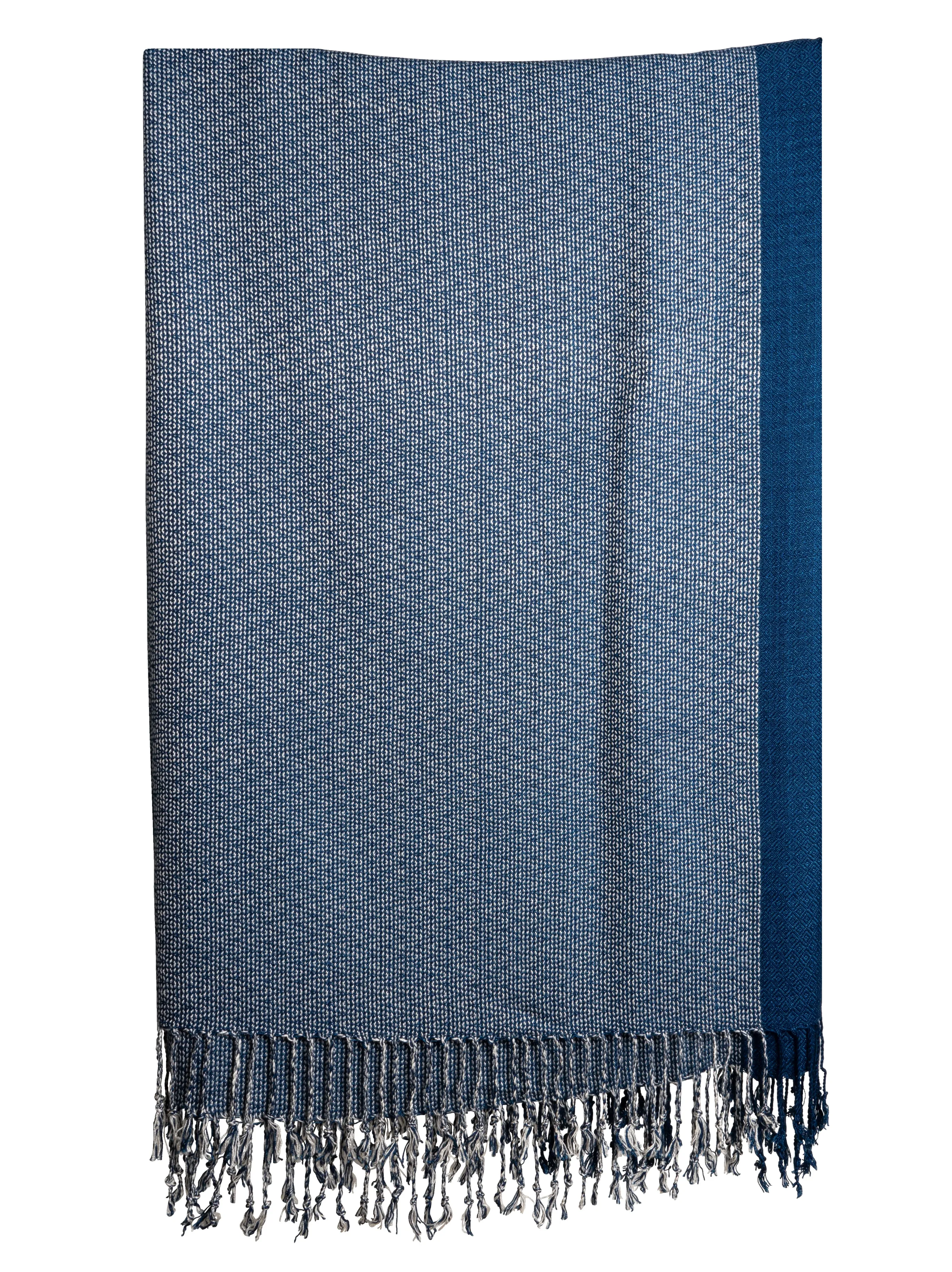 Natural Dyed Indigo Handwoven Cotton Scarf