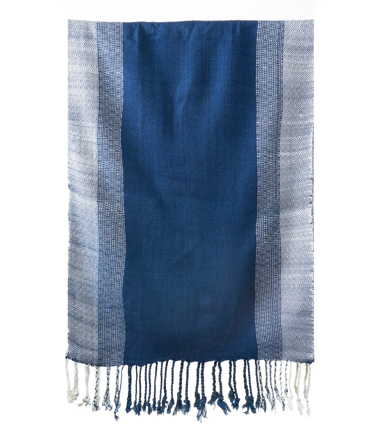 Natural Dyed Indigo Handwoven Cotton Scarf