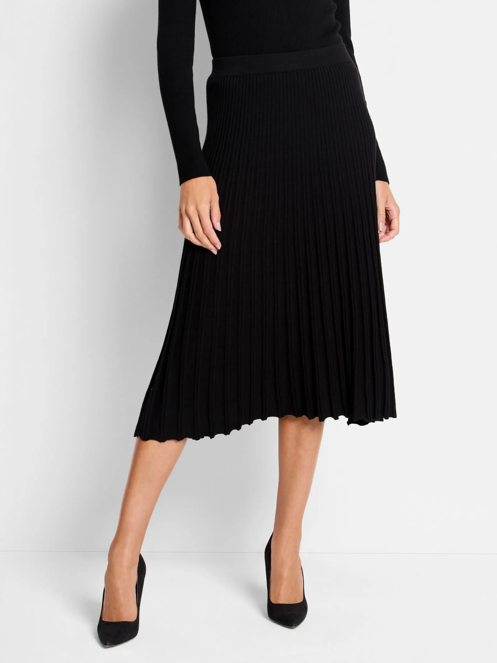 NIC ZOE Ribbed Sweater Skirt