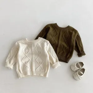 O-Neck Solid Pattern Sweater