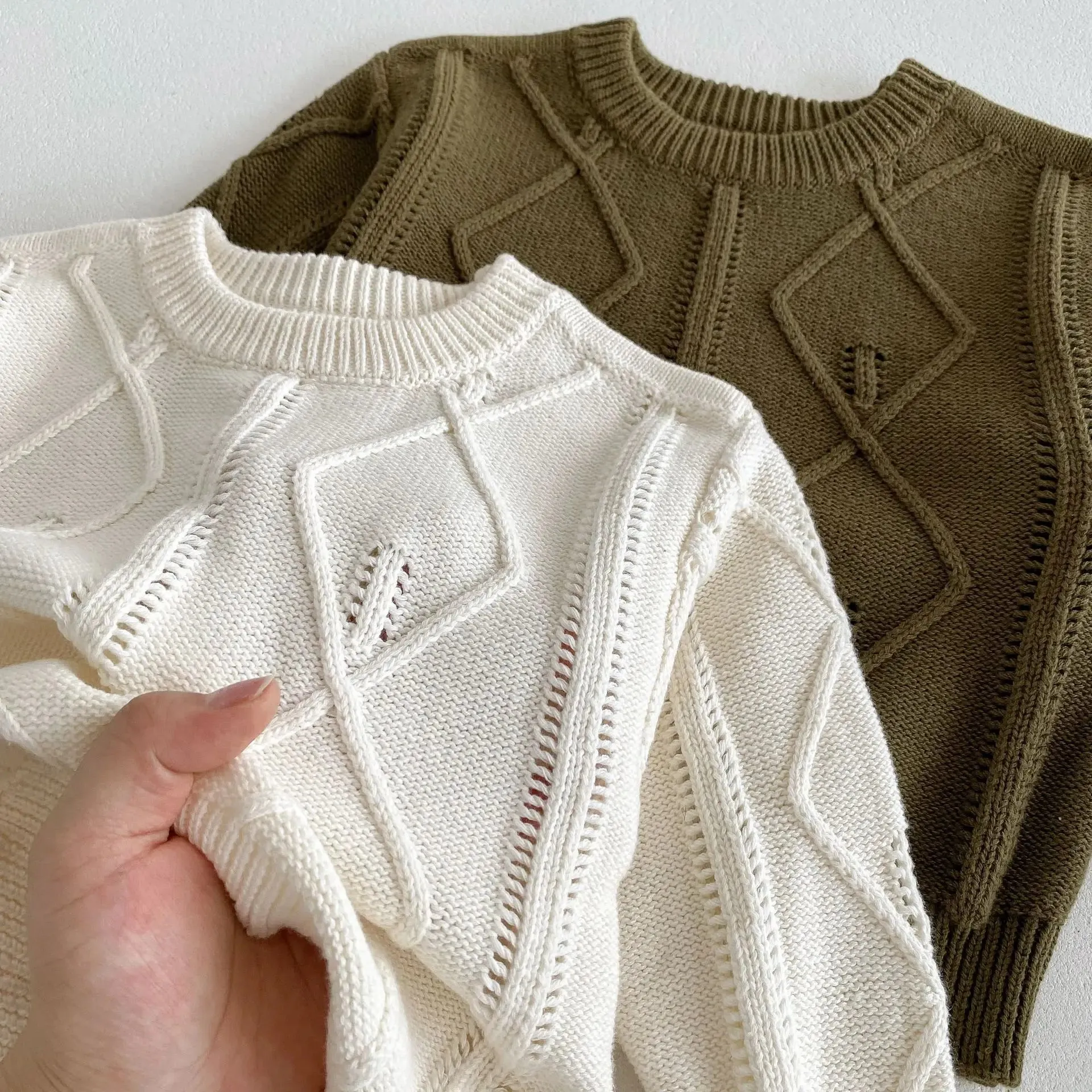 O-Neck Solid Pattern Sweater