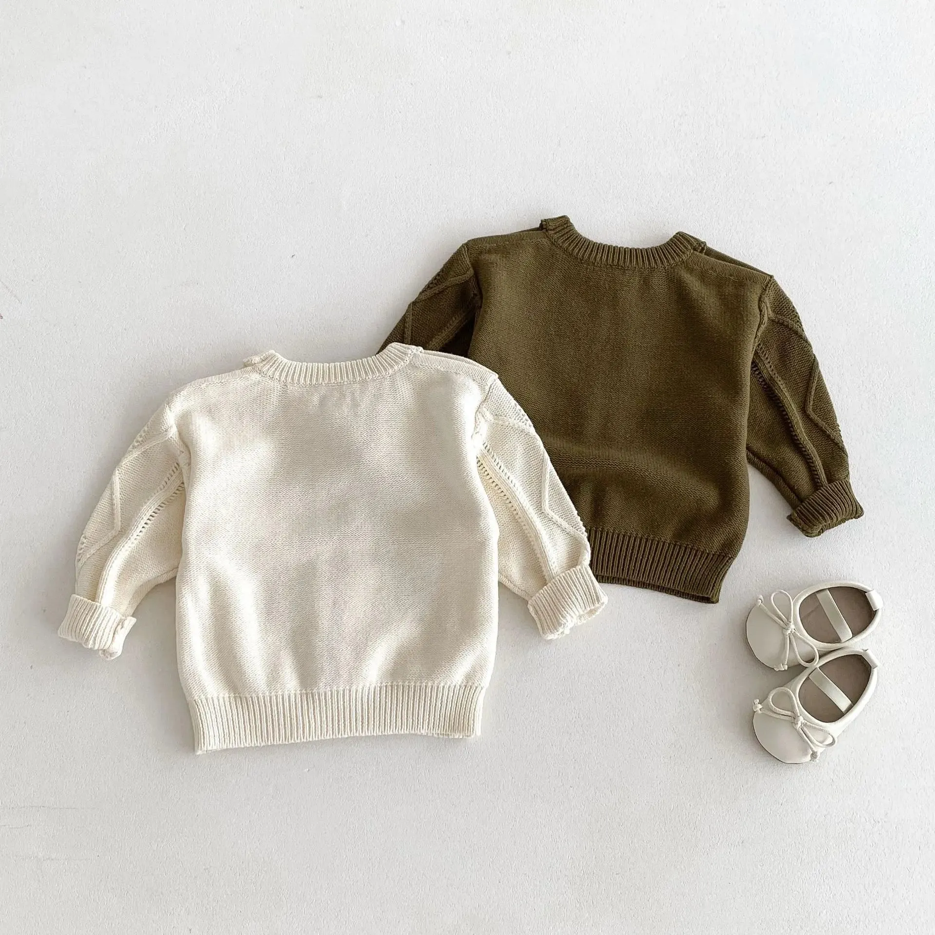 O-Neck Solid Pattern Sweater