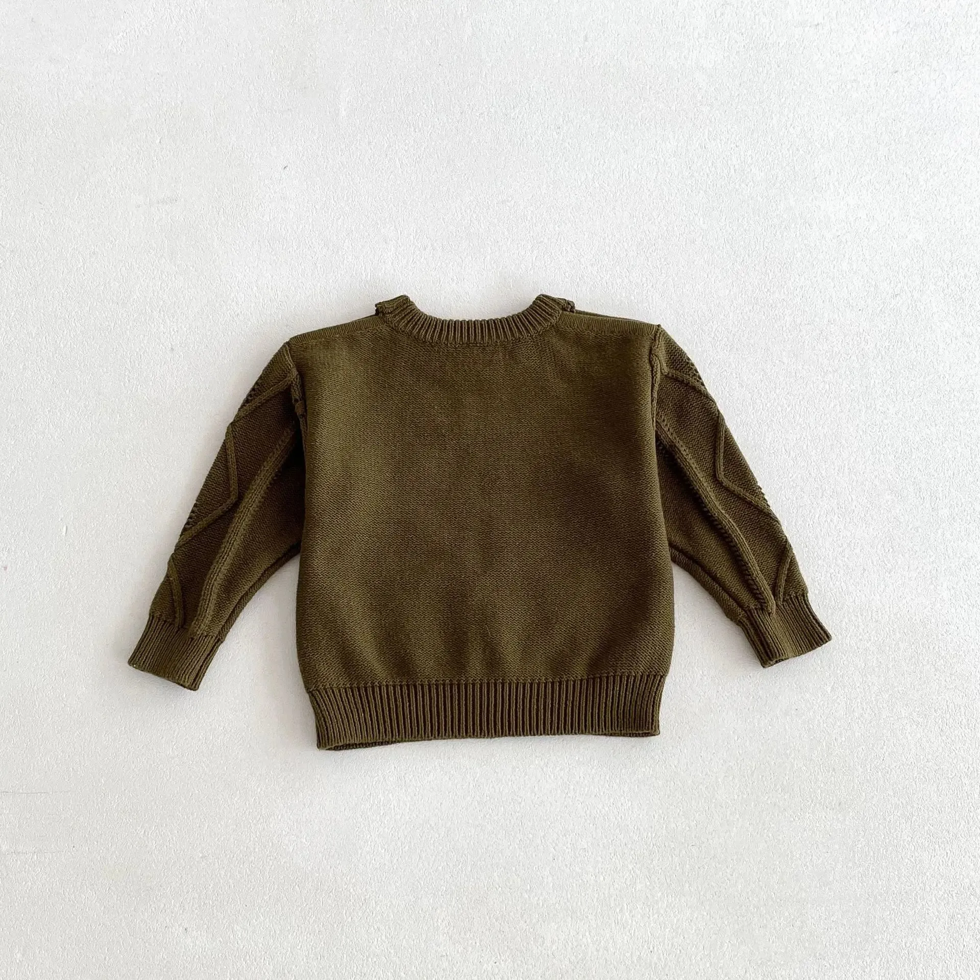 O-Neck Solid Pattern Sweater