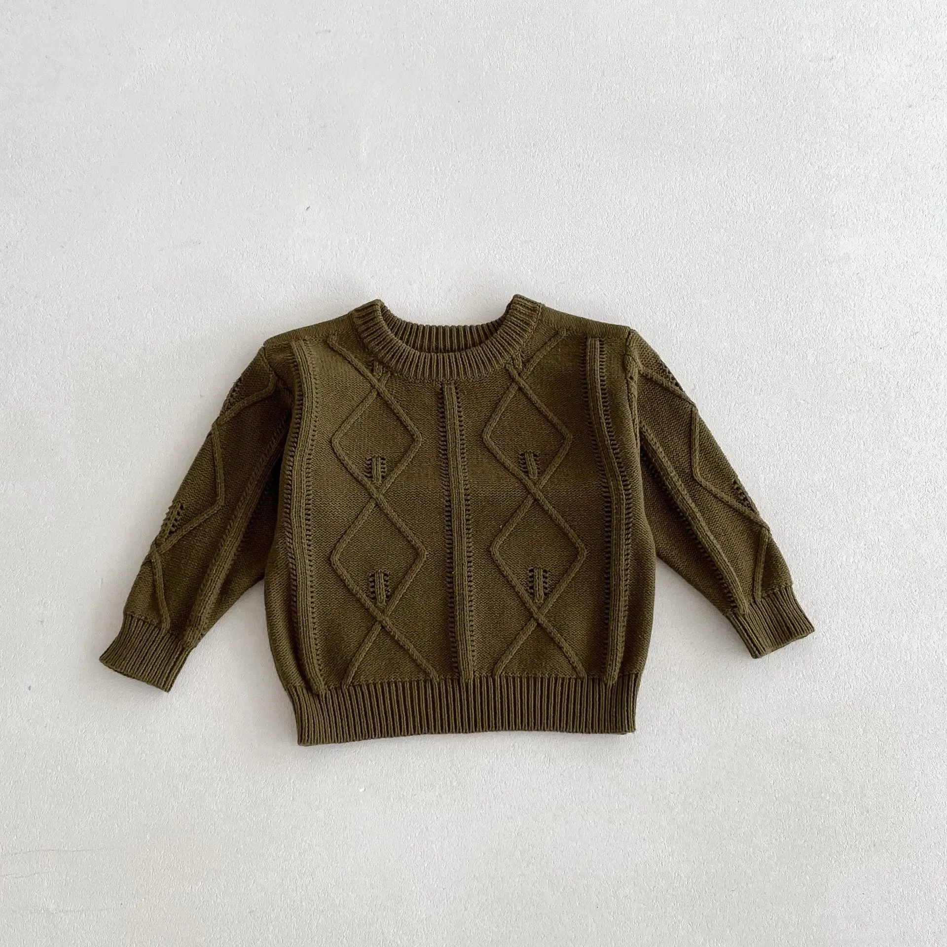 O-Neck Solid Pattern Sweater