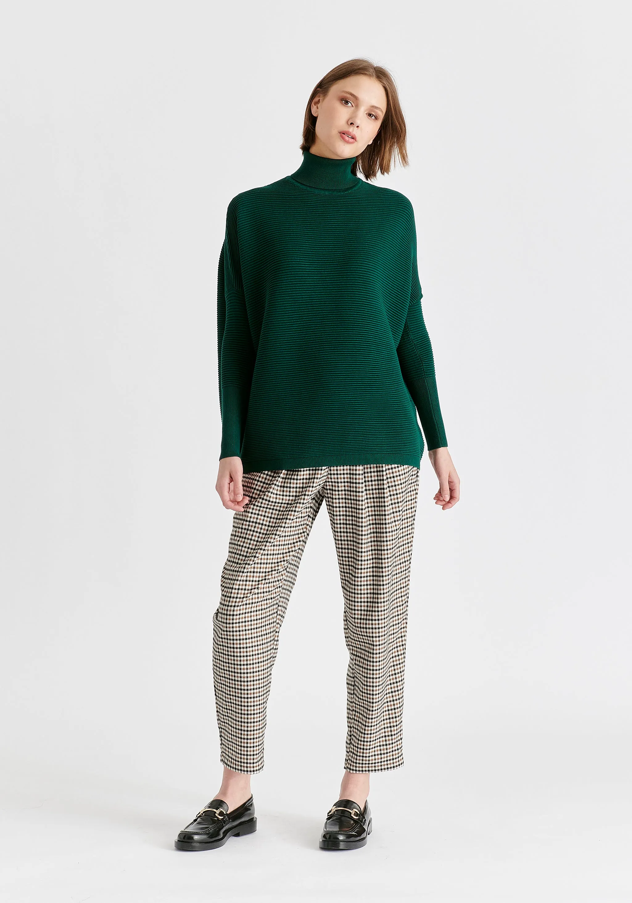 Paisie Turtleneck Ribbed Jumper