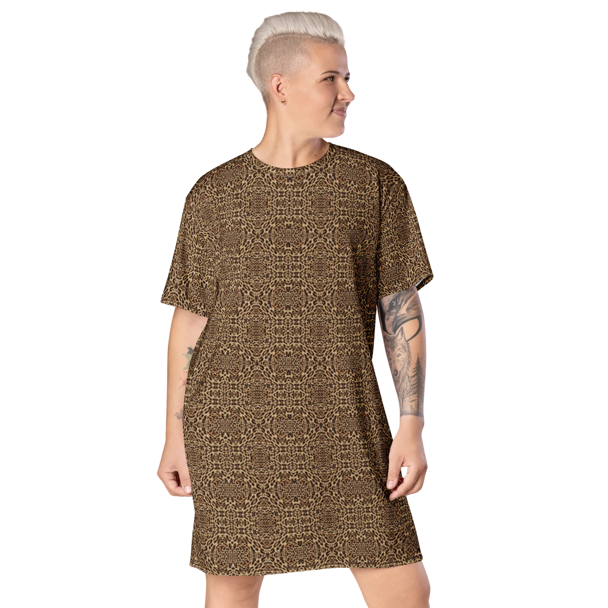 Recursia Contemplative Jaguar T-Shirt Dress