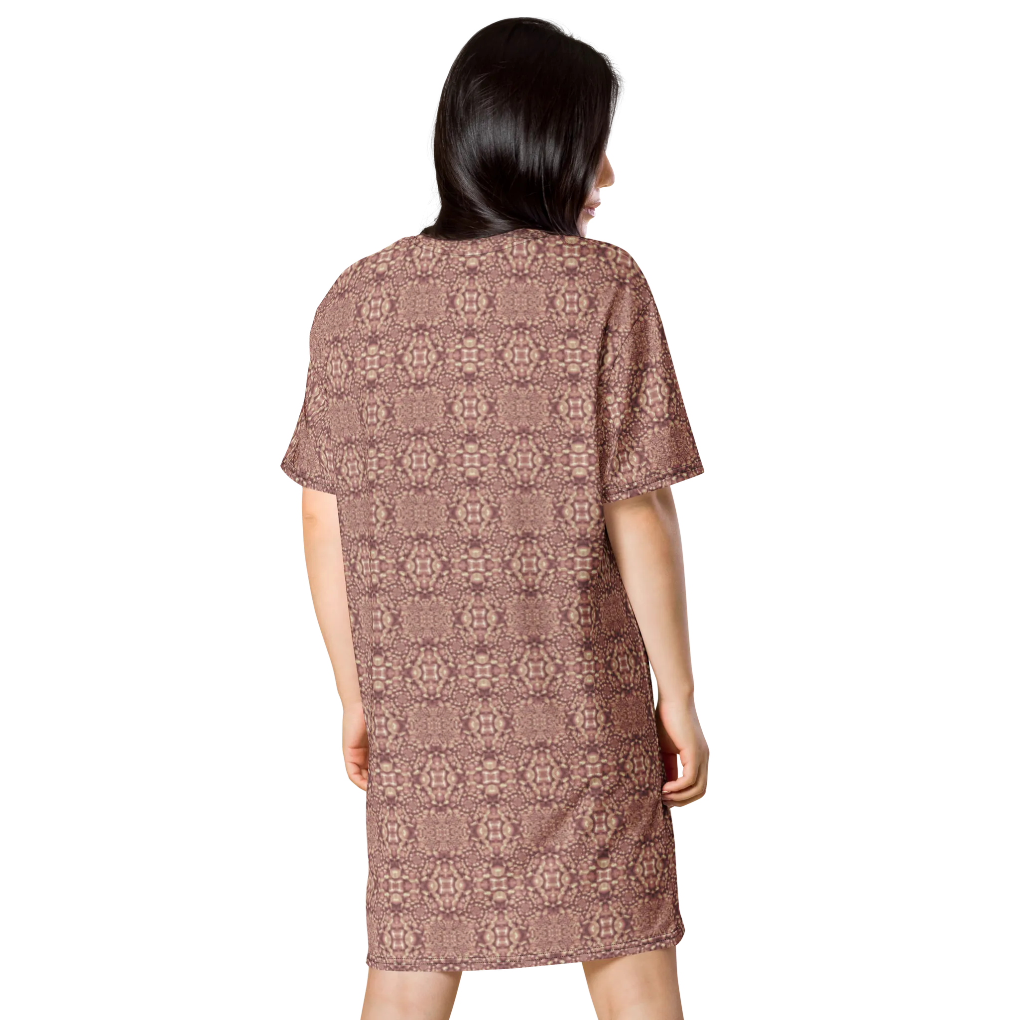 Recursia Indranet T-Shirt Dress In Pink