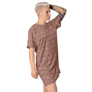 Recursia Indranet T-Shirt Dress In Pink