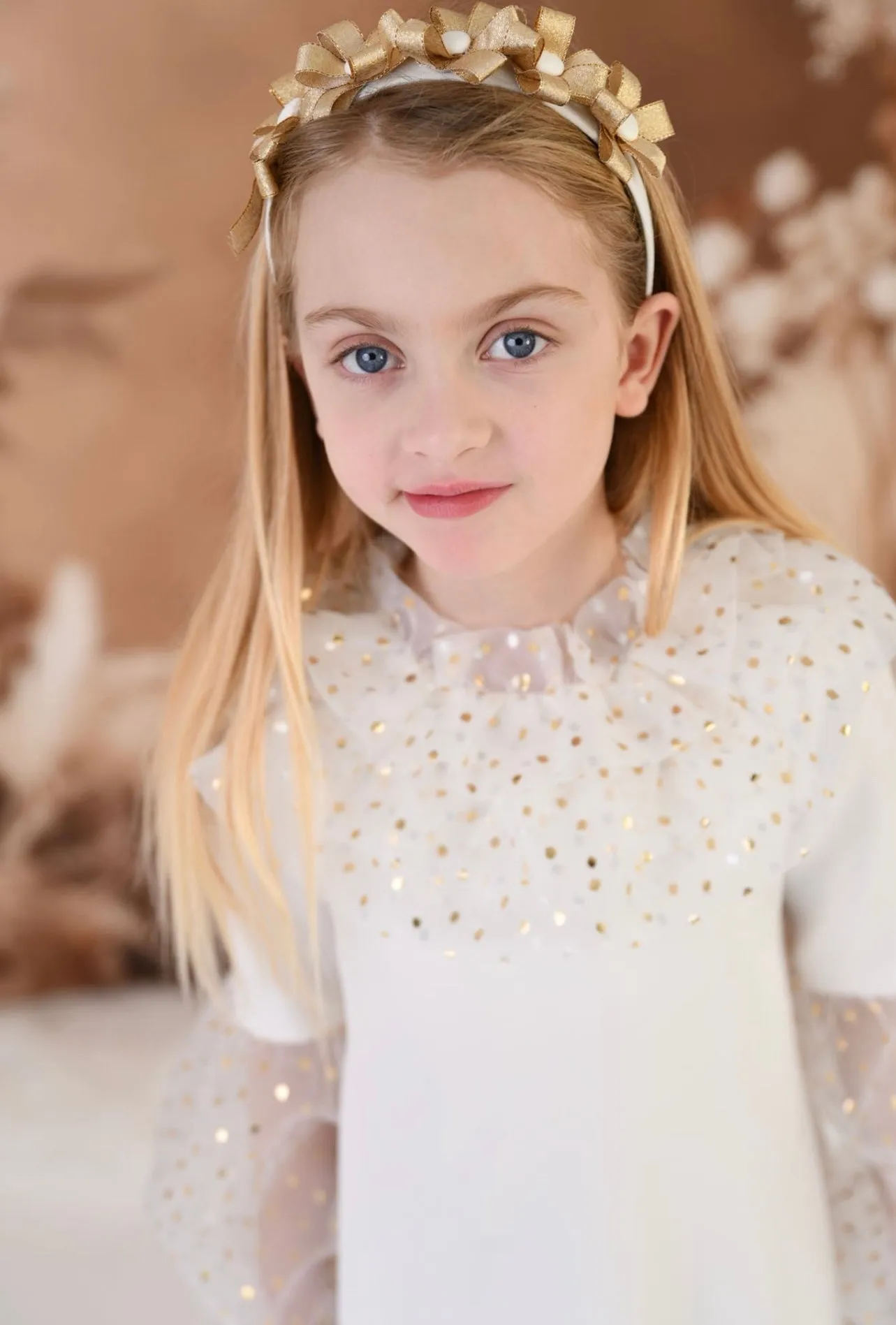 Rochy AW24 - Girls Glitter Tulle A-Line Dress