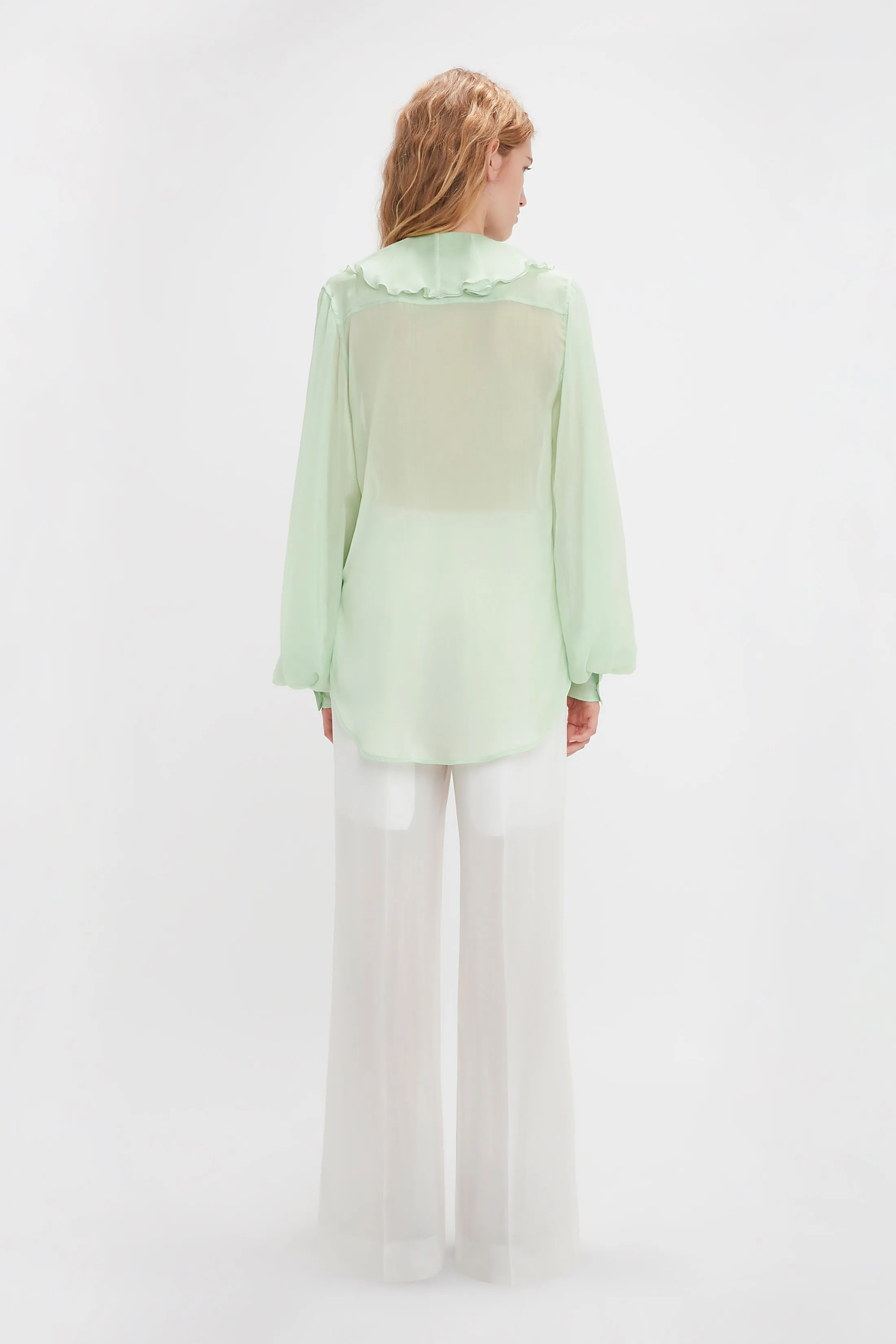 Romantic Blouse In Jade