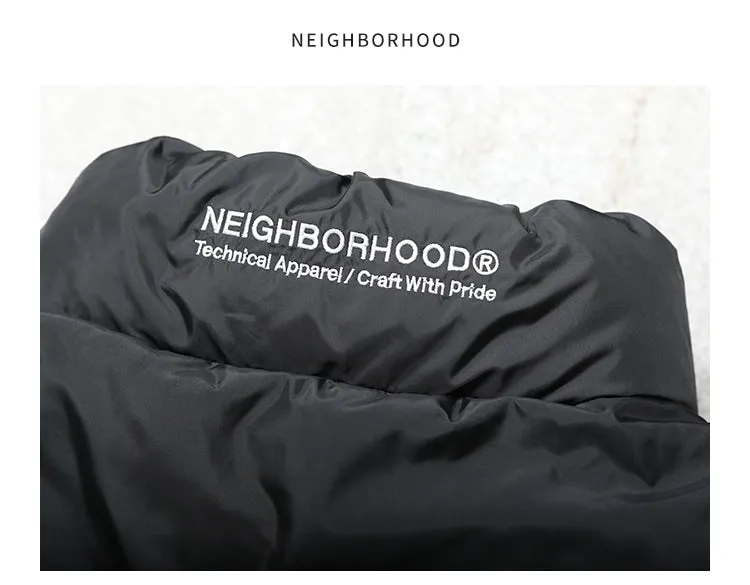 Self-made NEIGHBORHOOD Jacket Embroidered Casual Down Long-Sleeve 90% Down Coats