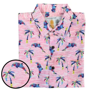 Super Stretch - Dolphin Paradise Hawaiian Shirt