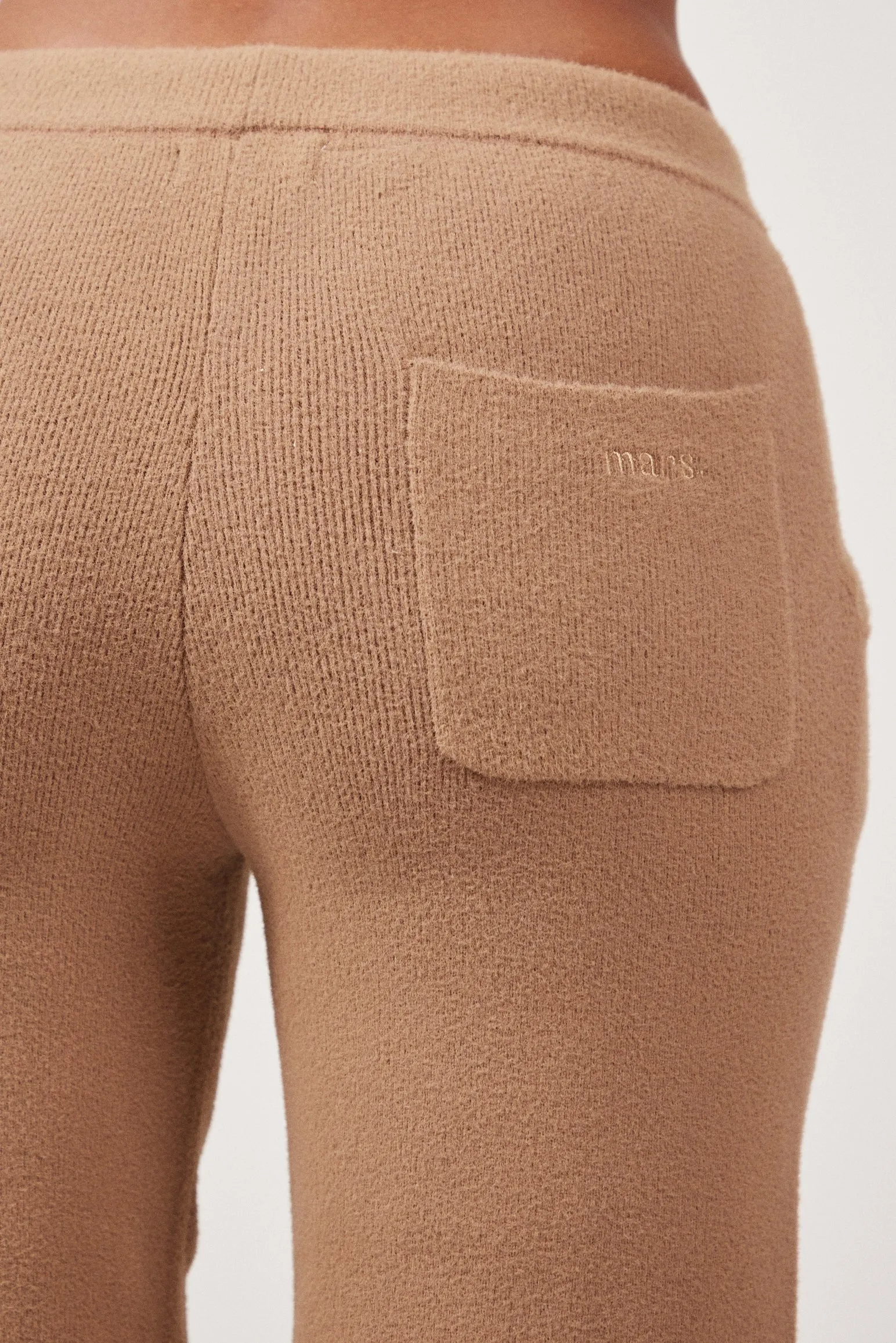 The Mars Soft Knit Straight Leg Joggers - Mocha