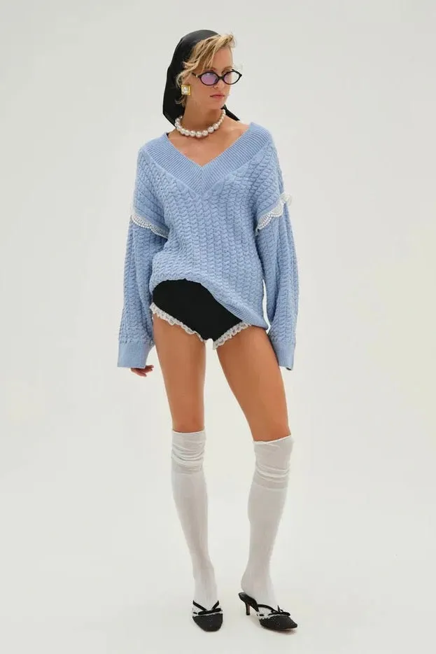 Tierra Oversized V-Neck Sweater